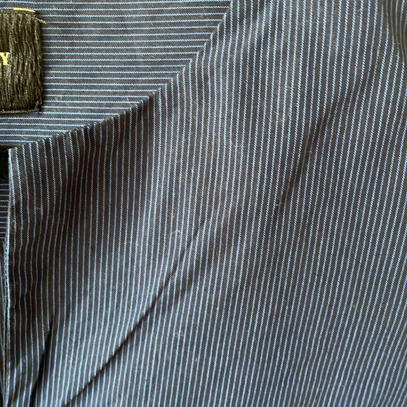 Rachel Comey dark blue pinstripe blouse top, size 0 - Picture 9 of 9